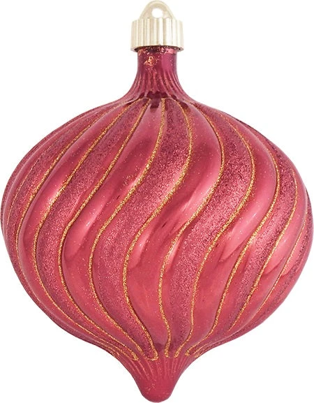 150MM Sonic Red Swirled Onion Ornament 1 150MM Sonic Red Swirled Onion Ornament