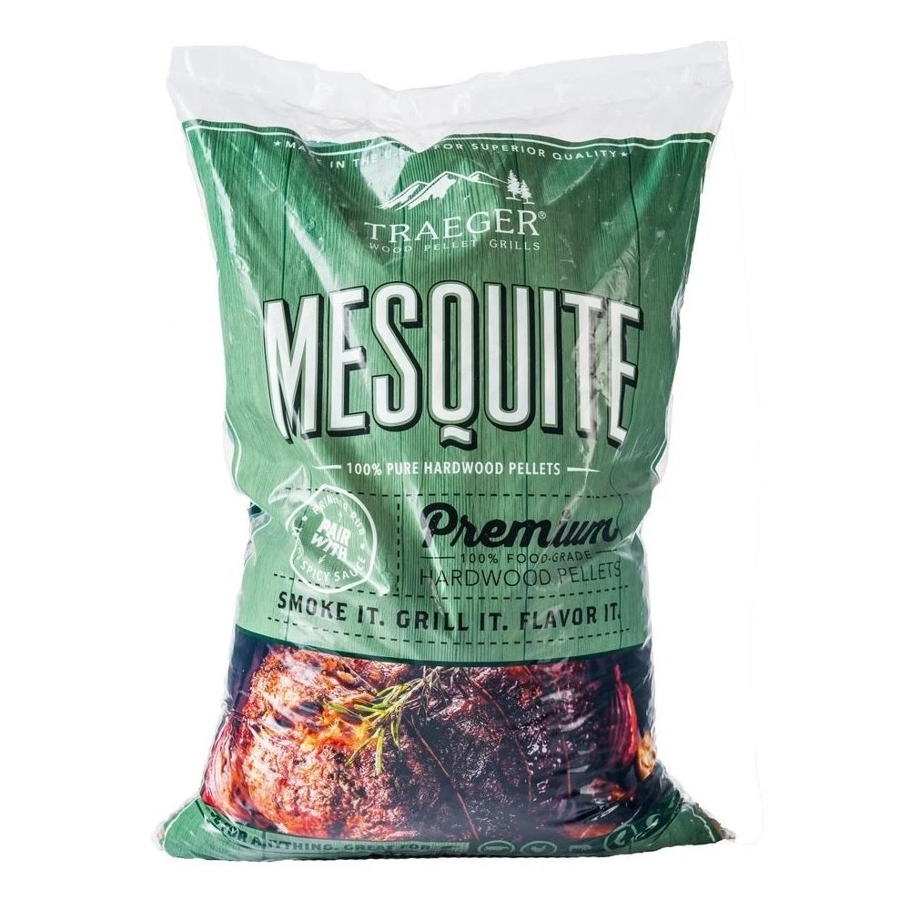 Traeger Mesquite Hardwood Pellets 20 Lb. Bag 6 Traeger Mesquite Hardwood Pellets 20 Lb. Bag - Image 6