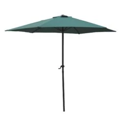 7.5' Market Bronze Frame Hunter Green Canopy Umbrella