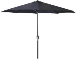7.5' Market Black Frame Black Canopy Umbrella