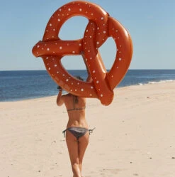 Swimline's Giant Inflatable Pretzel Pool Float