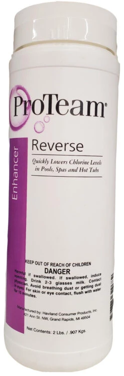 ProTeam Reverse Chlorine Enhancer For Pools, Spas & Hot Tubs