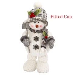16" Plush Standing Snowman Decorative Figurines -Courtyard Home Furnishings Store 195300 5