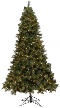 10' Rocky Mountain Instant Lite Pole Pre-Lit Artificial Narrow Fir Tree With Foot Tapper