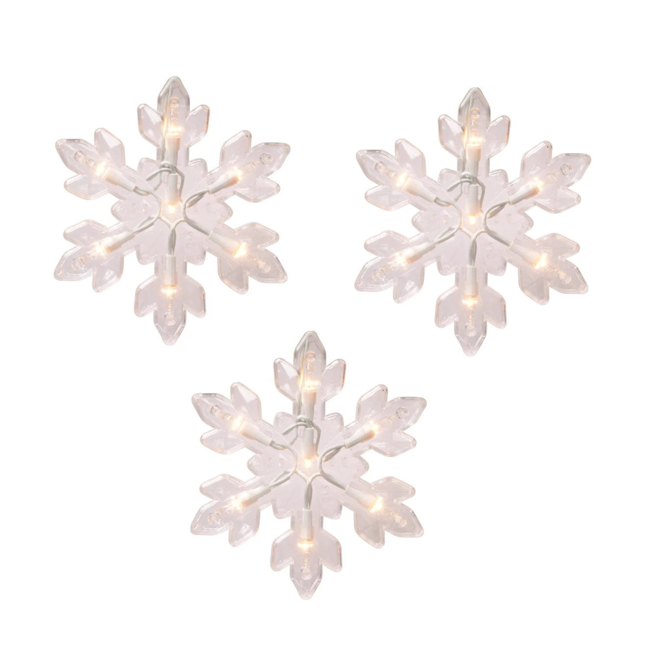 Set Of 5 Twinkle Shimmer Snowflake Lights 1 Set Of 5 Twinkle Shimmer Snowflake Lights