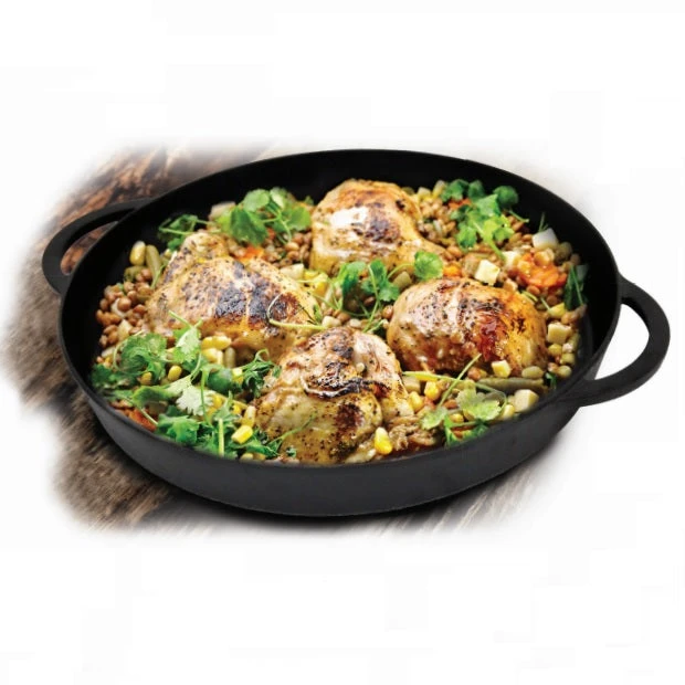 Big Green Egg Pre-Seasoned 14" Cast Iron Skillet 4 Big Green Egg Pre-Seasoned 14" Cast Iron Skillet - Image 4