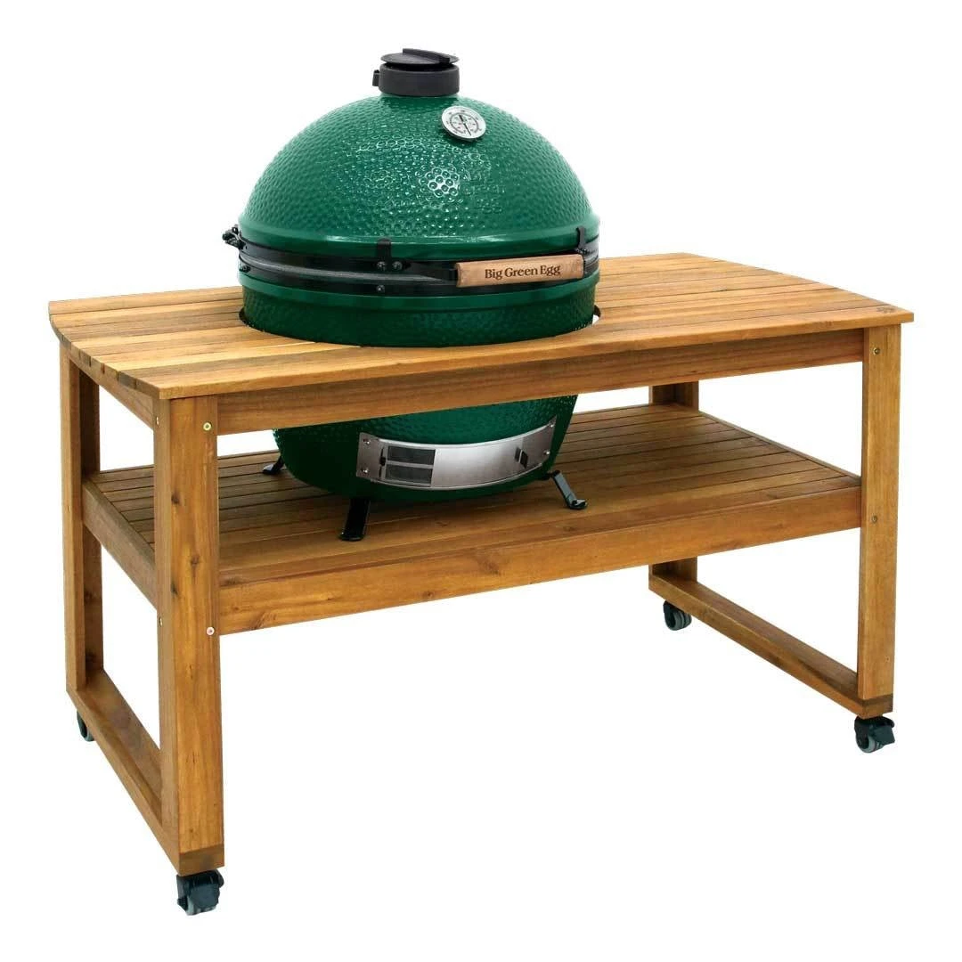 Big Green Egg Acacia Table For Large Or XLarge EGGs 2 Big Green Egg Acacia Table For Large Or XLarge EGGs - Image 2