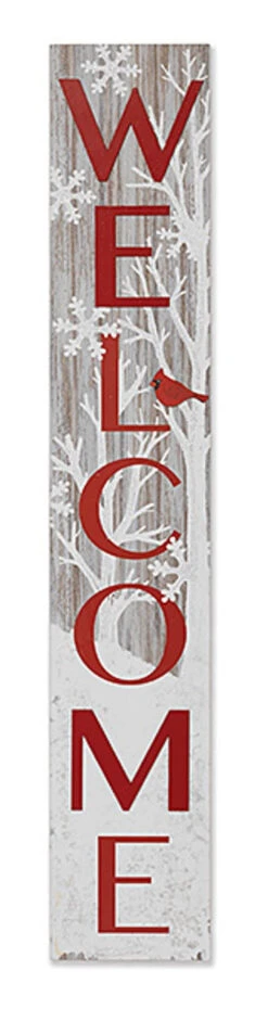 47.25" Wooden Winter Welcome Porch Sign -Courtyard Home Furnishings Store 224048 3