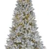7.5' Snowy Wellington Fir PowerConnect™ Pre-Lit Artificial Christmas Tree