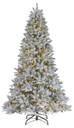 7.5' Snowy Wellington Fir PowerConnect™ Pre-Lit Artificial Christmas Tree