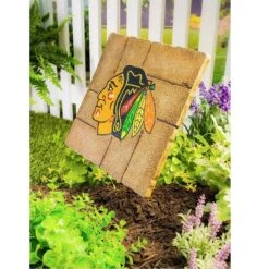 Team Sports America Chicago Blackhawks Decorative Garden Stepping Stone -Courtyard Home Furnishings Store 22e07d0f788b3c898100150776fc76c6