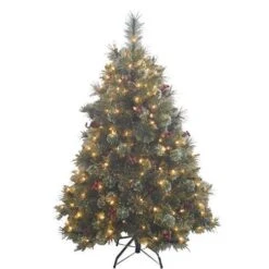 Verona Berry Pre-Lit Artificial Christmas Trees -Courtyard Home Furnishings Store 2300ec29a03973451c5f259985672423