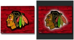 Chicago Blackhawks LED Wooden Wall Decor