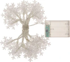 Set Of 20 Battery-Operated LED Snowflake Lights -Courtyard Home Furnishings Store 248426 2