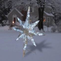 42" Ice Crystal LED Bethlehem Star Sculpture -Courtyard Home Furnishings Store 249225life