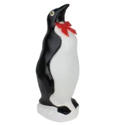 22" Penguin With Bow Tie Blow Mold Christmas Decoration