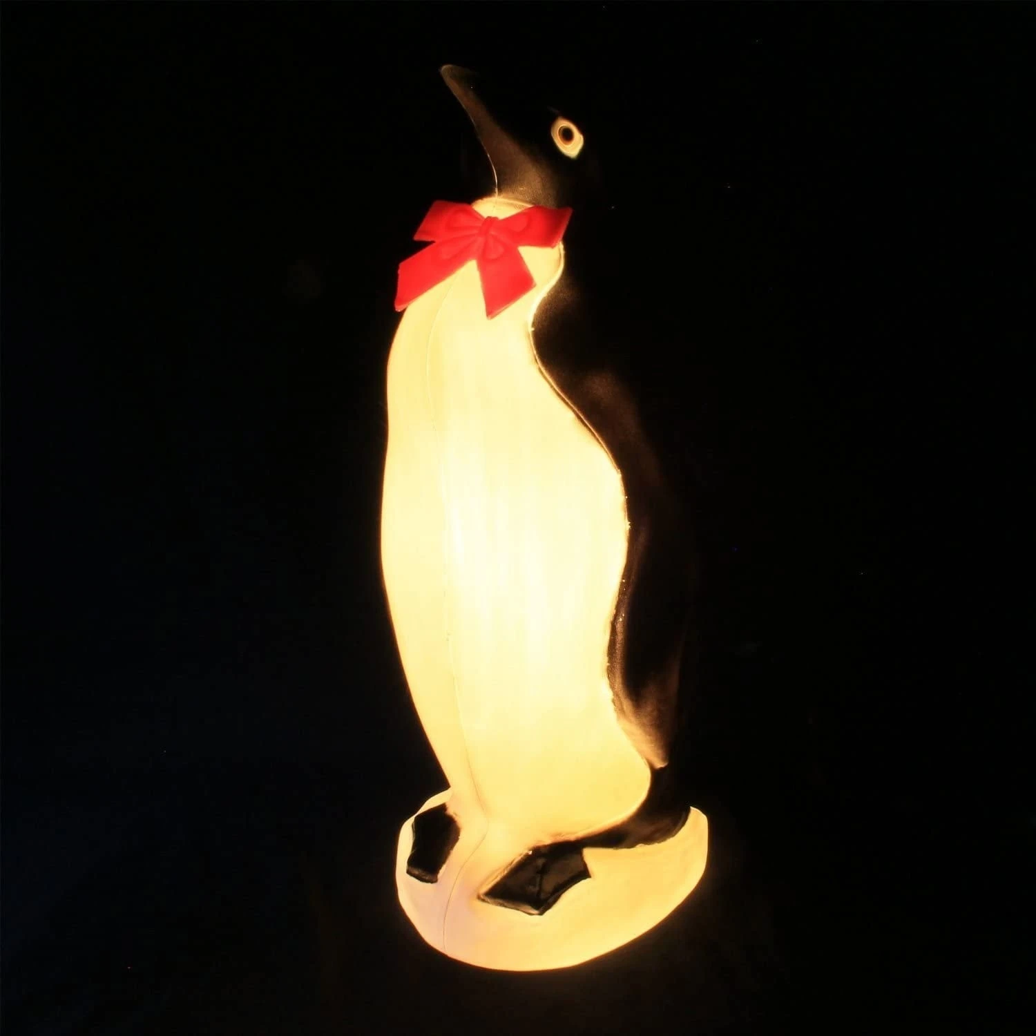 22" Penguin With Bow Tie Blow Mold Christmas Decoration 2 22" Penguin With Bow Tie Blow Mold Christmas Decoration - Image 2