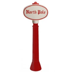 45" North Pole Sign Blow Mold Christmas Decoration