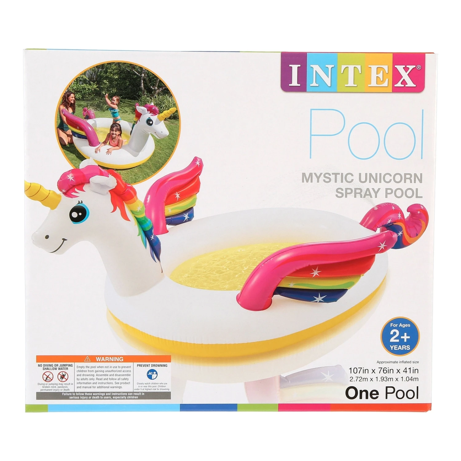 Intex Mystic Unicorn Inflatable Spray Pool 4 Intex Mystic Unicorn Inflatable Spray Pool - Image 4