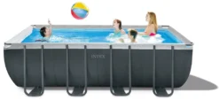 Intex 18' X 9' X 52" Ultra XTR™ Rectangular Frame Pool Set With Sand Filter Pump -Courtyard Home Furnishings Store 250658 ace649cb ff87 4c8f 8de9 16f9be34b1ad