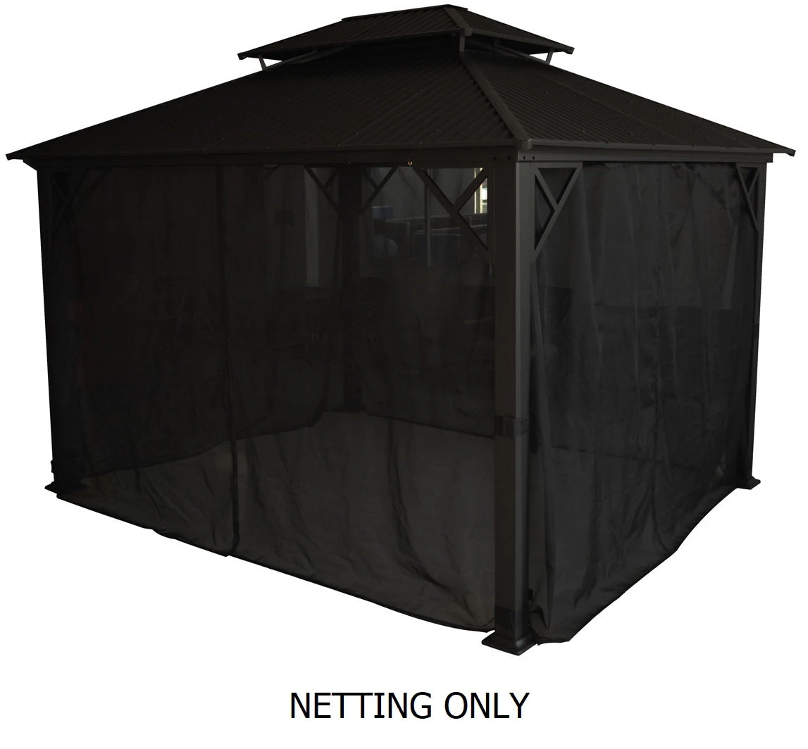 Mosquito Netting For Cambridge Hard Top 10'x12' Or 12'x16' Gazebos 1 Mosquito Netting For Cambridge Hard Top 10'x12' Or 12'x16' Gazebos