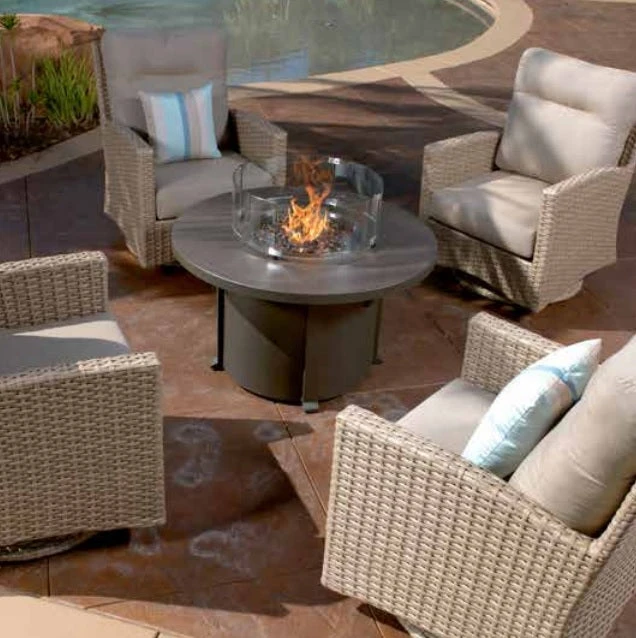 42" Round Aluminum Fire Pit Table 2 42" Round Aluminum Fire Pit Table - Image 2