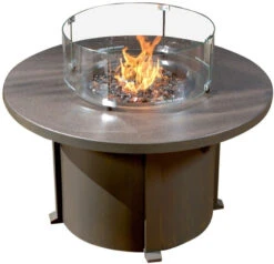 42" Round Aluminum Fire Pit Table