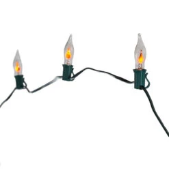 Set Of 10 C7 Flicker Flame Indoor Christmas Lights -Courtyard Home Furnishings Store 347808 2