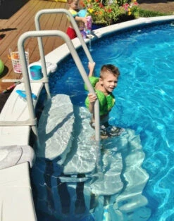 Main Access Easy Entry Step With Dual Handrails For 48"-54" Above Ground Swimming Pools 8 Main Access Easy Entry Step With Dual Handrails For 48"-54" Above Ground Swimming Pools -Courtyard Home Furnishings Store 374019