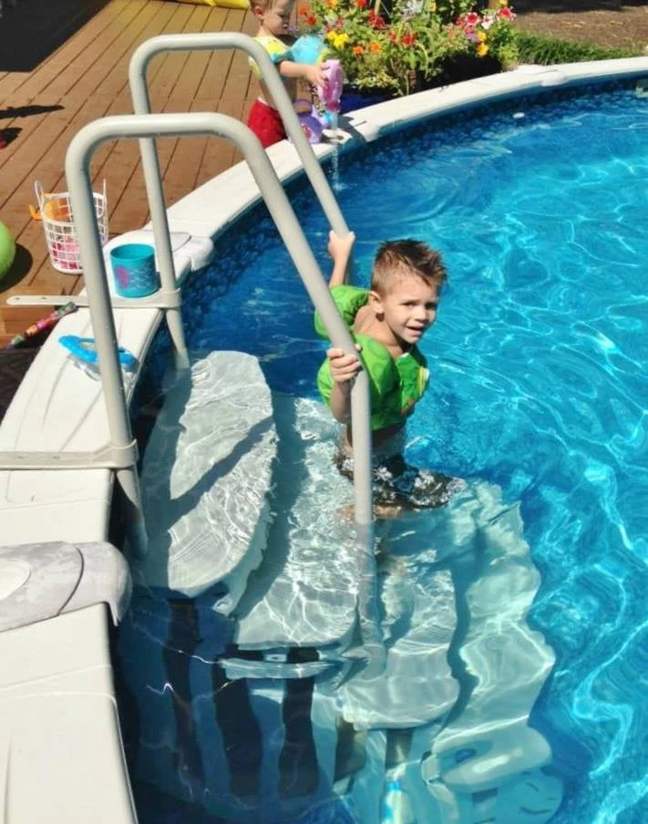 Main Access Easy Entry Step With Dual Handrails For 48"-54" Above Ground Swimming Pools 4 Main Access Easy Entry Step With Dual Handrails For 48"-54" Above Ground Swimming Pools - Image 4