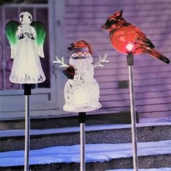 Solar-Powered LED Winter Icon Acrylic Garden Stakes 15 Solar-Powered LED Winter Icon Acrylic Garden Stakes -Courtyard Home Furnishings Store 3a1dd60b50d3e4ff19d4fe1d5df92abf