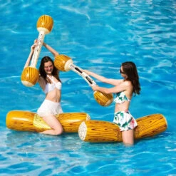 Swimline Log Flume Joust Action Pool Inflatable Set