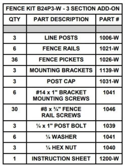 24" Premium Resin Pool Fence System Base Kits -Courtyard Home Furnishings Store 442930