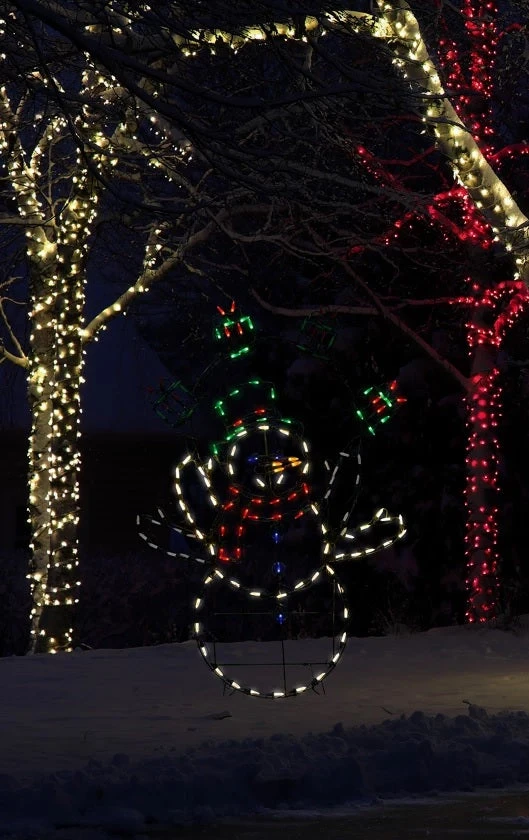 60" Juggling Snowman Animotion Outdoor LED Yard Decoration 3 60" Juggling Snowman Animotion Outdoor LED Yard Decoration - Image 3