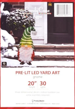 Pre-Lit 3D Gnome Outdoor Yard Decor 5 Pre-Lit 3D Gnome Outdoor Yard Decor -Courtyard Home Furnishings Store 46227 pkg