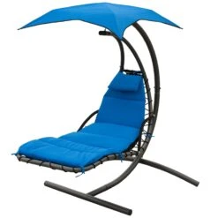 Royal Blue Cloud 9 Hanging Chaise Lounger -Courtyard Home Furnishings Store 4717RB