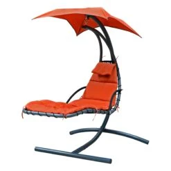 Orange Cloud 9 Hanging Chaise Lounger -Courtyard Home Furnishings Store 4717 ALT1