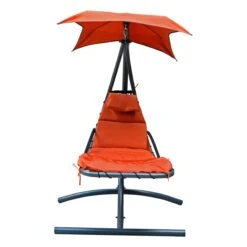 Orange Cloud 9 Hanging Chaise Lounger -Courtyard Home Furnishings Store 4717 ALT2