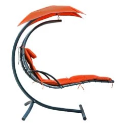 Orange Cloud 9 Hanging Chaise Lounger -Courtyard Home Furnishings Store 4717 ALT4