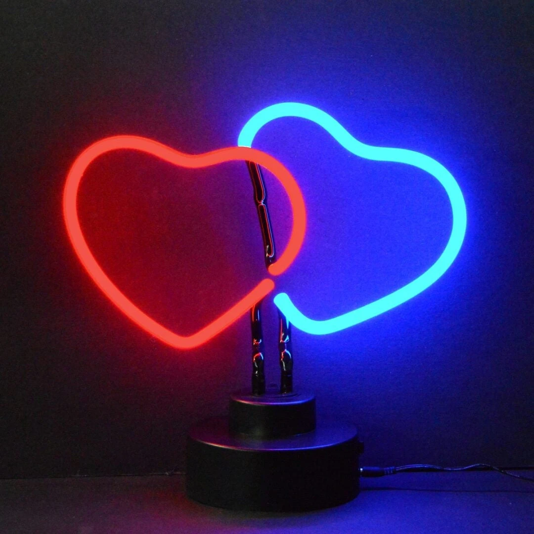 Neonetics Double Hearts Neon Sculpture 1 Neonetics Double Hearts Neon Sculpture