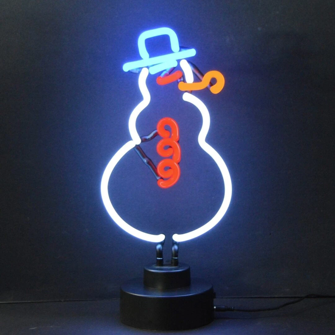 Neonetics Snowman Neon Sculpture 1 Neonetics Snowman Neon Sculpture