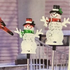 Solar-Powered LED Winter Icon Acrylic Garden Stakes 14 Solar-Powered LED Winter Icon Acrylic Garden Stakes -Courtyard Home Furnishings Store 4c7d531cfc8ed497b9ec7f0d7b262615