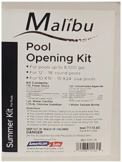 Malibu Small Pool Opening Kit Up To 8,500 Gallons Water -Courtyard Home Furnishings Store 529129 fcb6e5e5 8312 45d6 8577 be2f88672419