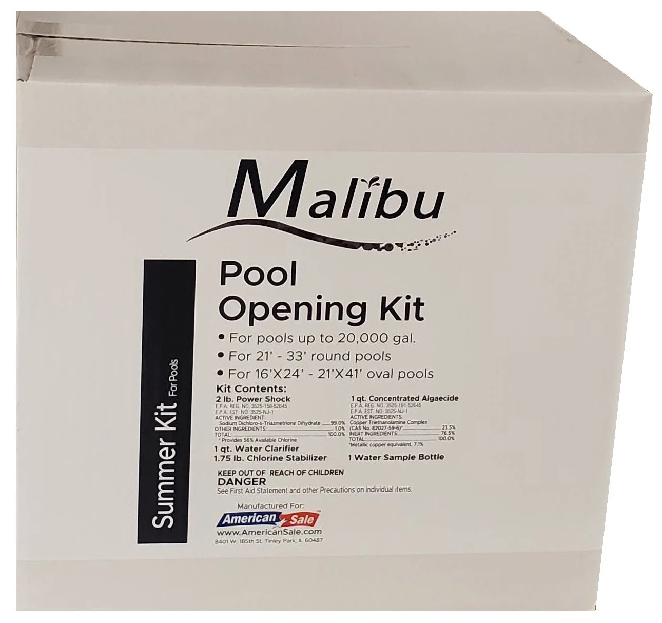 Malibu Large Pool Opening Kit Up To 20,000 Gallons Water 3 Malibu Large Pool Opening Kit Up To 20,000 Gallons Water - Image 3