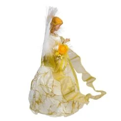 Fiber Optic Ivory And Gold Color-Changing LED Angel Tree Topper -Courtyard Home Furnishings Store 5788dab6572f8b420d4ed4934b899b36