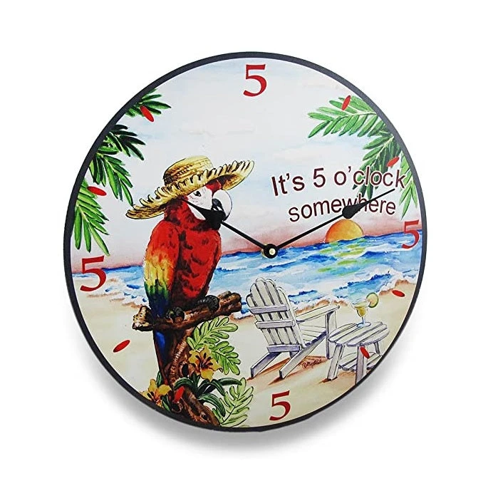 'It's 5 O'Clock Somewhere!' 15" Wall Clock 1 'It's 5 O'Clock Somewhere!' 15" Wall Clock
