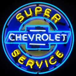 Neonetics Super Chevy Sign With Silkscreen