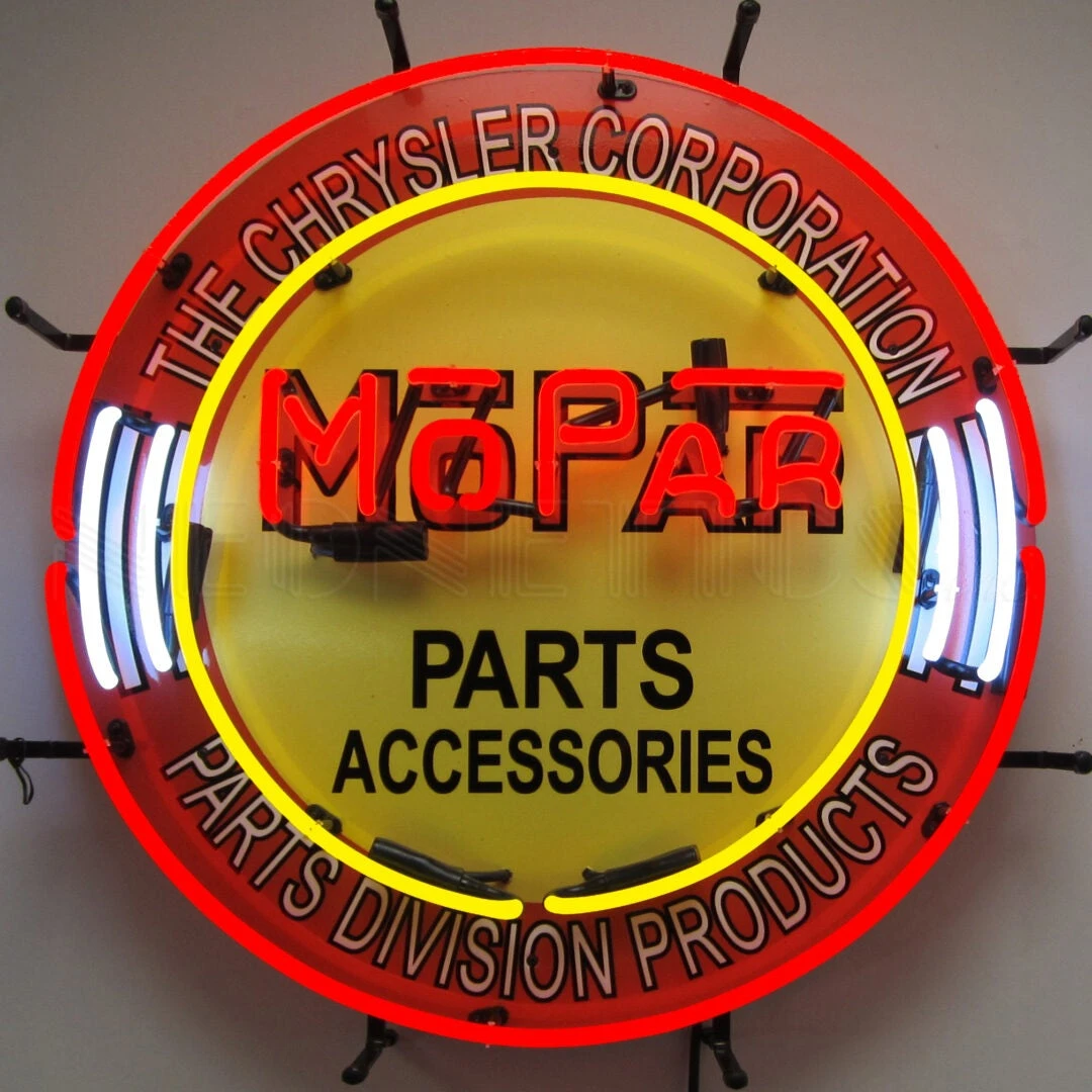 Neonetics Mopar Circle Neon Sign 1 Neonetics Mopar Circle Neon Sign