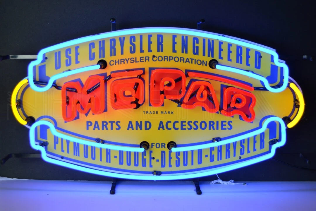 Neonetics Mopar Vintage Shield Neon Sign 2 Neonetics Mopar Vintage Shield Neon Sign - Image 2