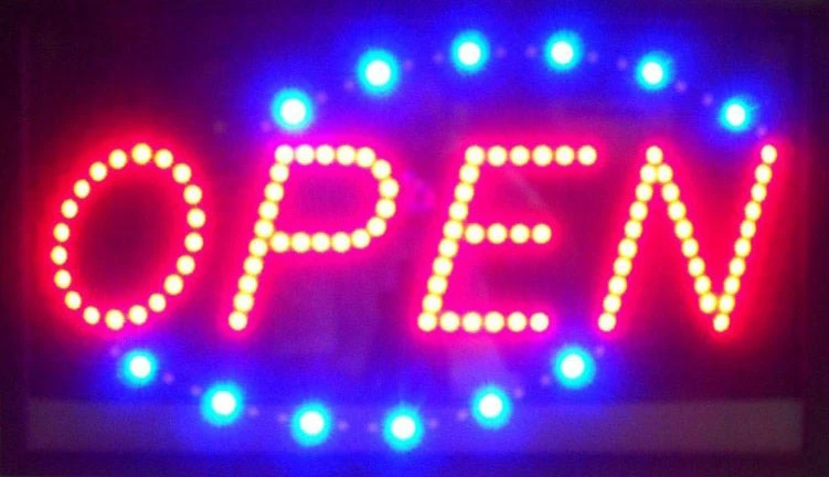 Neonetics Open Horizontal LED Sign 1 Neonetics Open Horizontal LED Sign